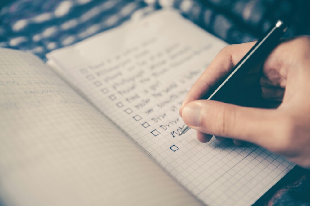 Using a notebook 